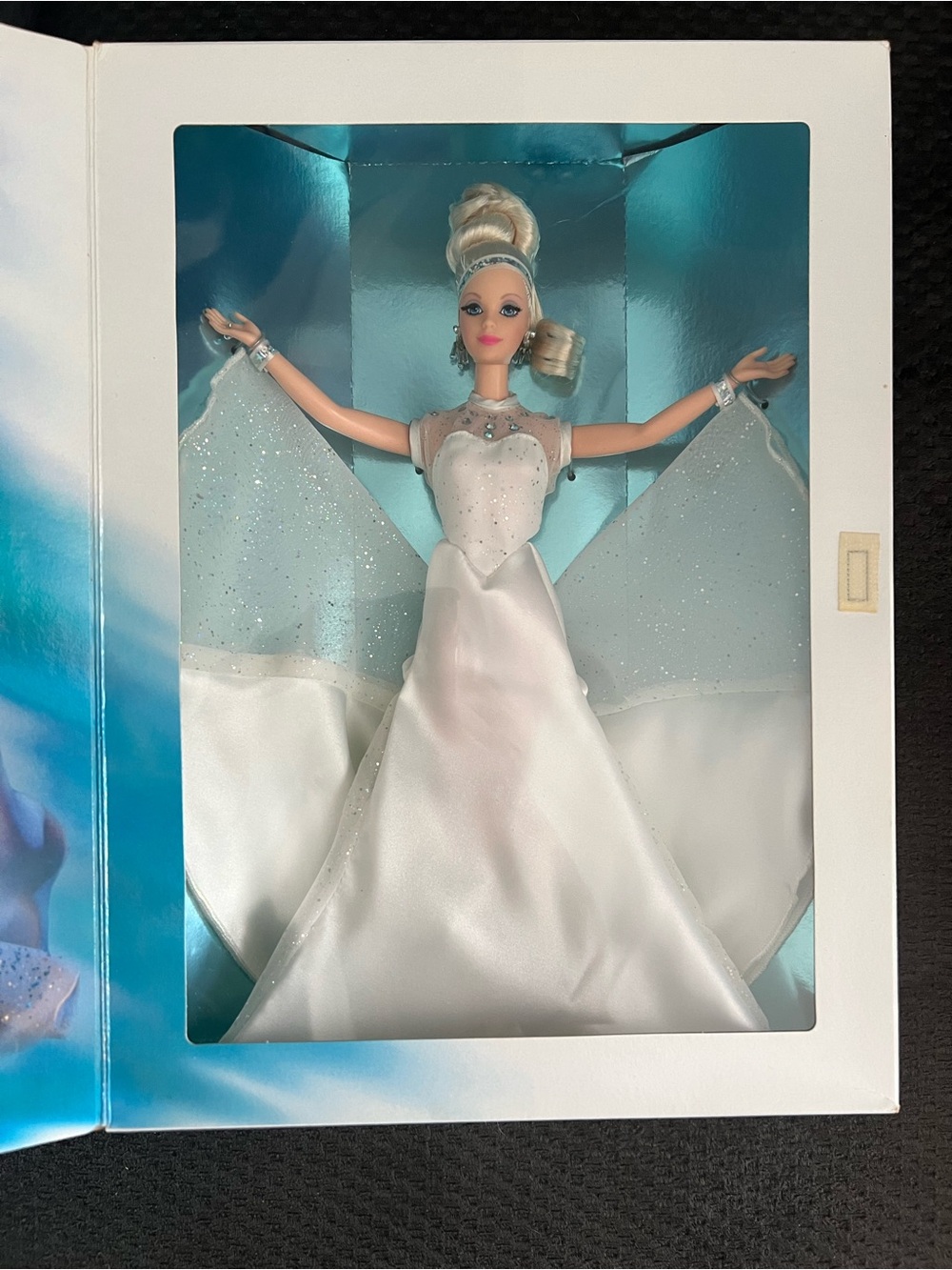 Barbie White Glitter Winged Evening Gown Doll